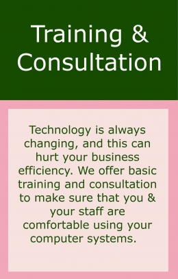 Middle Banner Training & Consultation with text